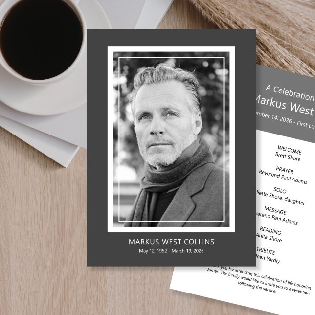 Convite Celebração Imprimível de Foto de Cheio de Vida (Criador carregado)