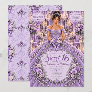 Convite Celebração Lavanda Sweet 16