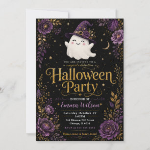 Convite Celebração Mágica de Halloween