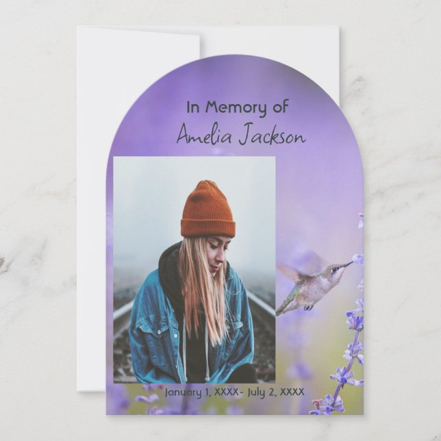 Convite Celebração Memorial de Fotos da Vida (Frente)