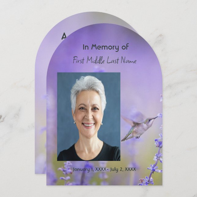 Convite Celebração Memorial de Fotos da Vida (Frente/Verso)