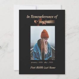 Convite Celebração Memorial do Life Invite Música Guitarra