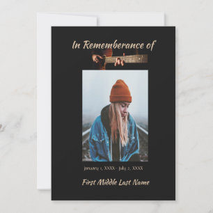 Convite Celebração Memorial do Life Invite Música Guitarra