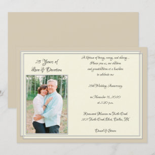 Convite Celebração Moderna do 25º Aniversário