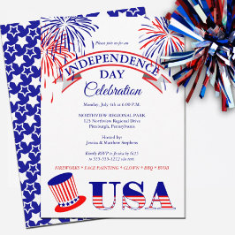 Convite Celebração Patriótica do Dia da Independência em 4