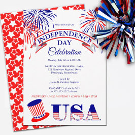 Convite Celebração Patriótica do Dia da Independência em 4