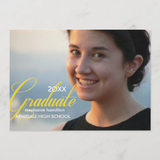 Convite Celebração personalizada da graduação de fotos