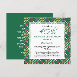 Convite Celebração Personalizada de Aniversário DOMINICA F