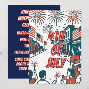 Convite Celebração Personalizada do Dia da Independência d