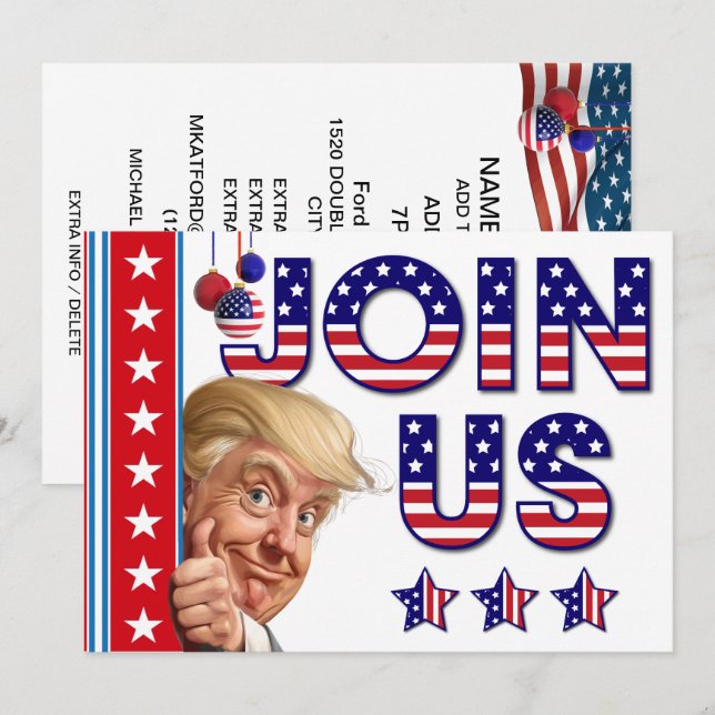 Convite Celebração Presidencial de Natal (Frente/Verso)