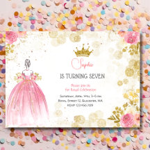 Celebração real aniversário da princesa rosa