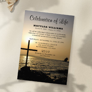 Convite Celebração Religiosa da Vida Memorial ao Pôr do