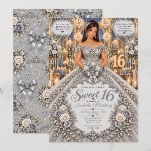 Convite Celebração Silver Sweet 16