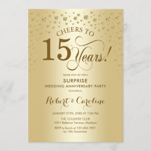 Convite Celebração Surpresa de 15 Anos