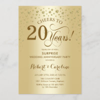 Celebração Surpresa de 20º Aniversário em Dourado