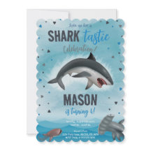 Celebração Tástica de Tubarão-de-Aniversário