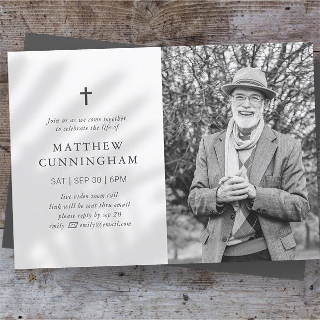 Convite Celebração Virtual Memorial Da Vida Simples (Criador carregado)