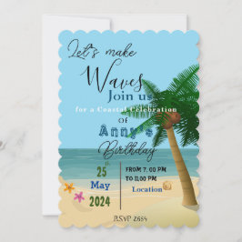 Convite Celebrações de Felicidade no Oceano