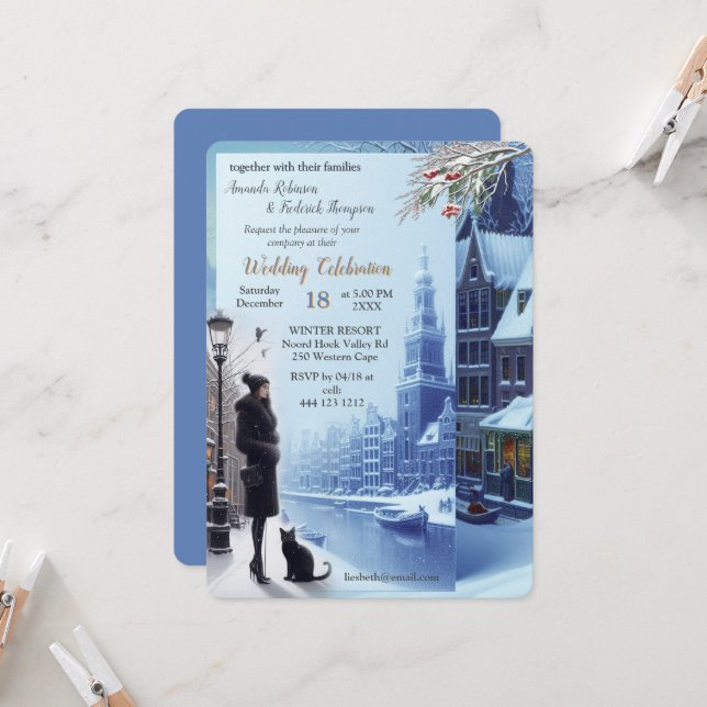 Convite Celebrações de Inverno em Amsterdã (Frente/Verso In Situ)