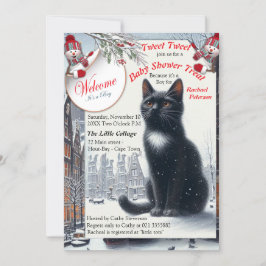 Convite Celebrações de inverno na neve, com Kittens