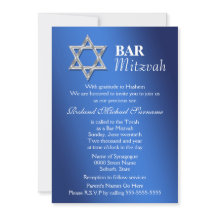 Celebrações do bar azul de prata mitzvah