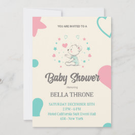 Convite Celebrando a Chegada do Seu Pequeno Milagre!