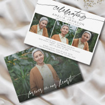 Celebrando a Vida do Funeral de Colagem de Fotos