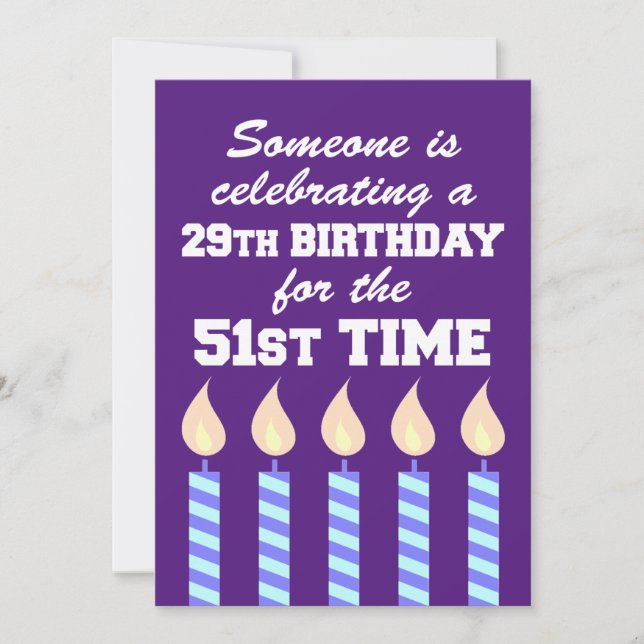 Convite Celebrando o 29º aniversário da 80 das ruas (Frente)