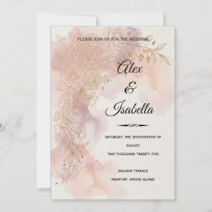 Convite Celebrando o Amor — Alex & Isabella