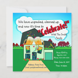 Convite Celebrando Uma Nova Casa