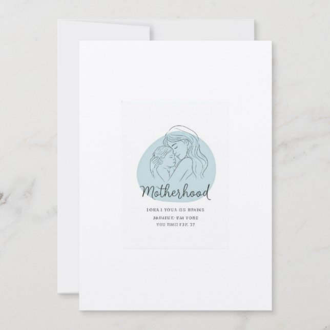 Convite Celebrar a maternidade em uma simplicidade artísti (Frente)