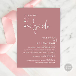 Convite Celebrar Com Os Novos Casos, Janto De Casamento