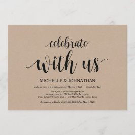 Convite Celebrar conosco, Convidados de Elopemento de Casa