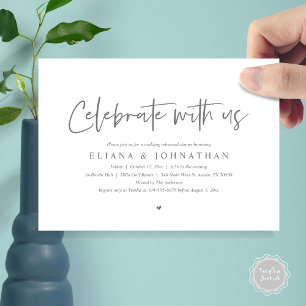 Convite Celebrar conosco, Janto de ensaio de casamento