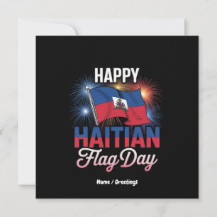 Convite Celebrar o Feliz Dia de Bandeira Haitiano - Camise