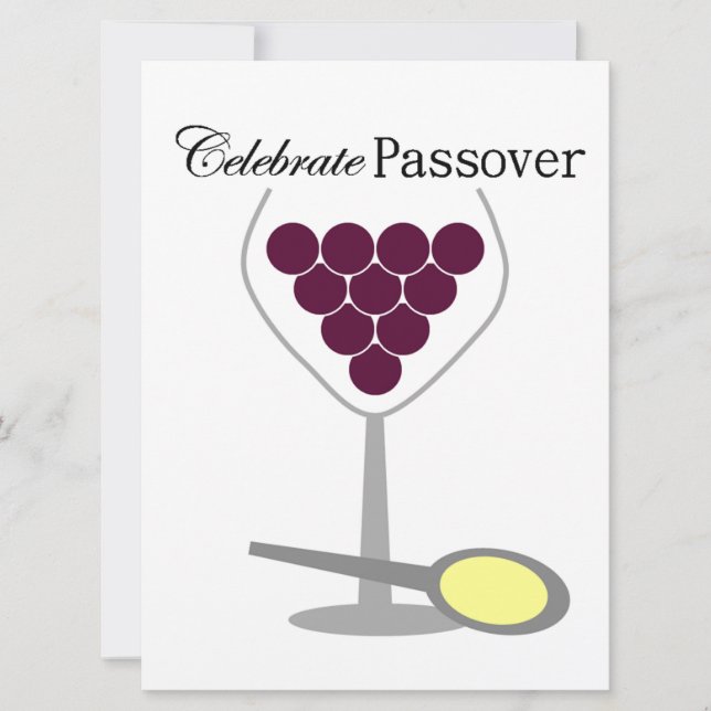 Convite Celebrar Seder de Passagem (Frente)