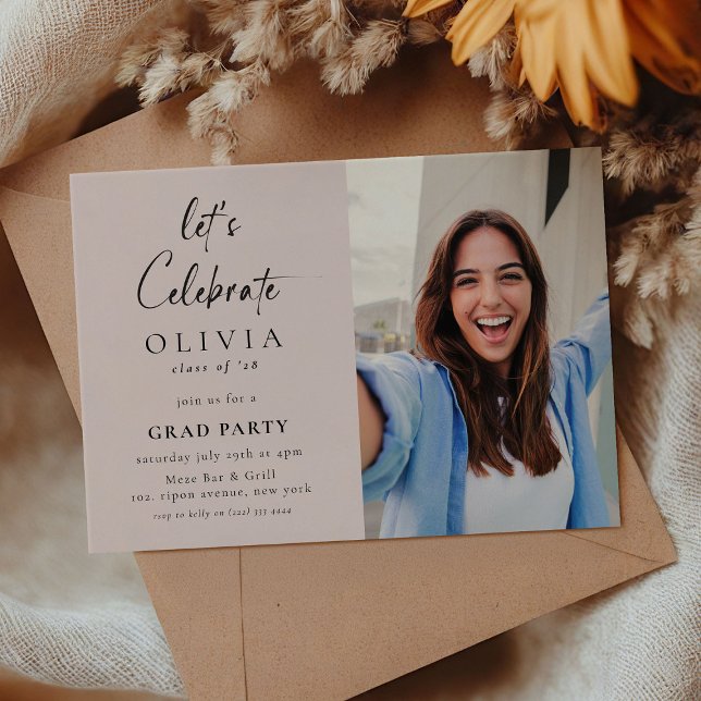 Convite Celebrar vamos! Formando de Fotografias de Script  (Criador carregado)