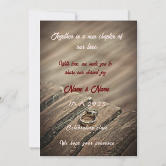 Convite "Celebrate Love: Elegant Weding Invitation