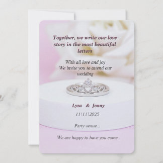 Convite "Celebrate Love: Elegant Weding Invitation