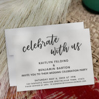 "Celebrate with Us" Casual Wedding Reception-Only