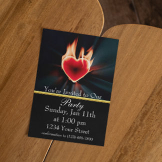 Convite Celebre com Chamas e Amigos!