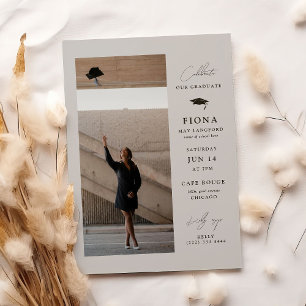 Convite Celebre com Estilo Festa de Formatura Elegante