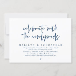 Convite Celebre com os recém-casados, Casamento Fugitivo E