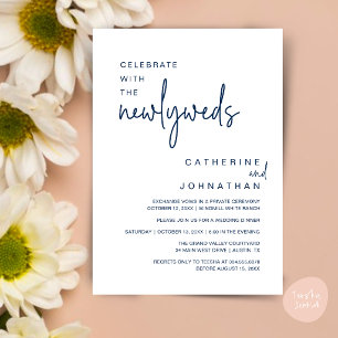 Convite Celebre Com os Recém-Casados Jantar de Casamento M