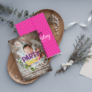 Convite Celebre com sorrisos! Aniversário da Foto do Horár