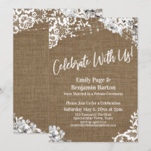 Celebre Conosco! Burlap Lace Floral Lights Party