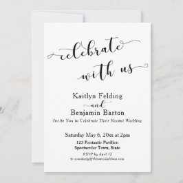 Convite Celebre Conosco Celebração Pós-Casamento