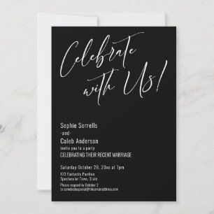 Convite Celebre Conosco! Festa de Casamento Moderna e Eleg