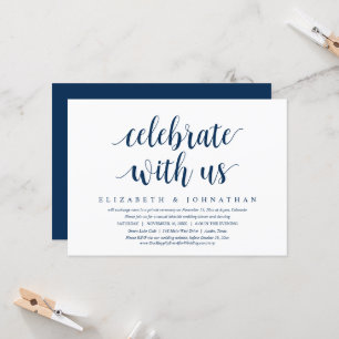 Convite Celebre conosco, Jantar de Casamento Íntimo Convit