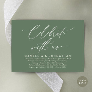 Convite Celebre conosco, Jantar de Noite de Casamento Româ